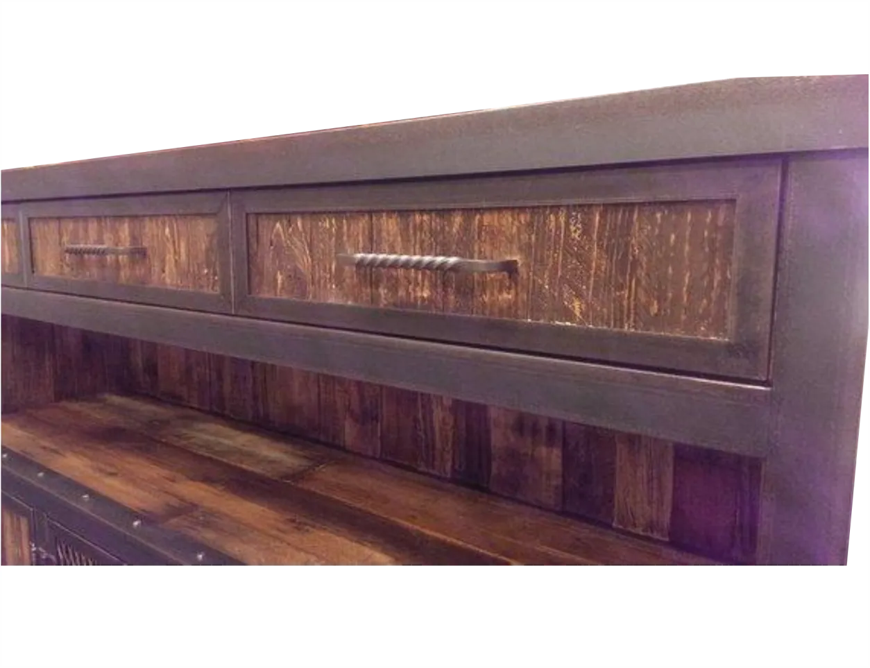 #043 - Rustic Industrial Media Console