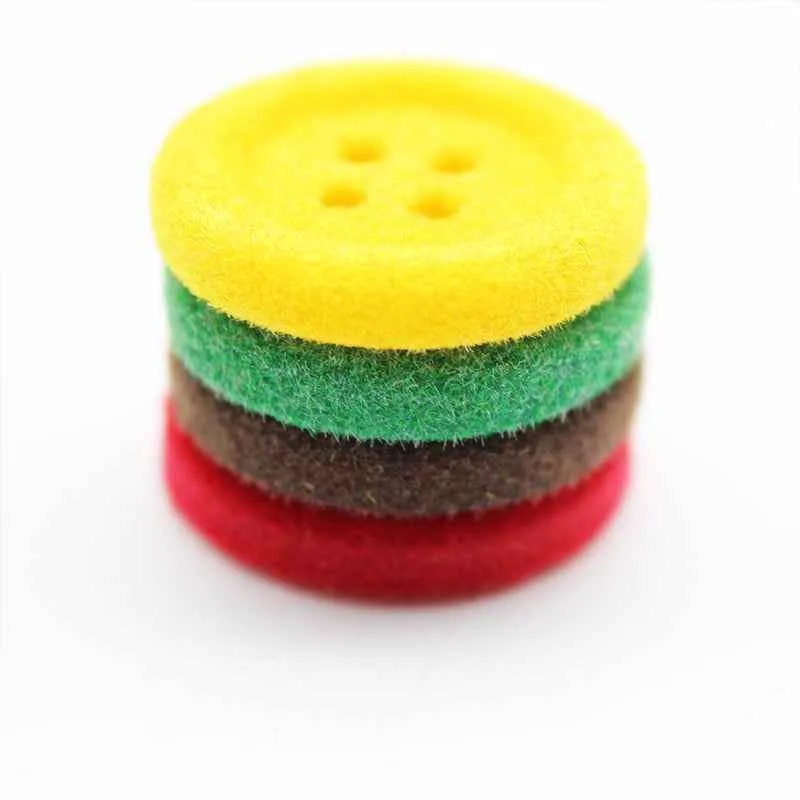 18mm Round 4-Hole Velvet Resin Buttons for Women's Wool Coats 20pcs