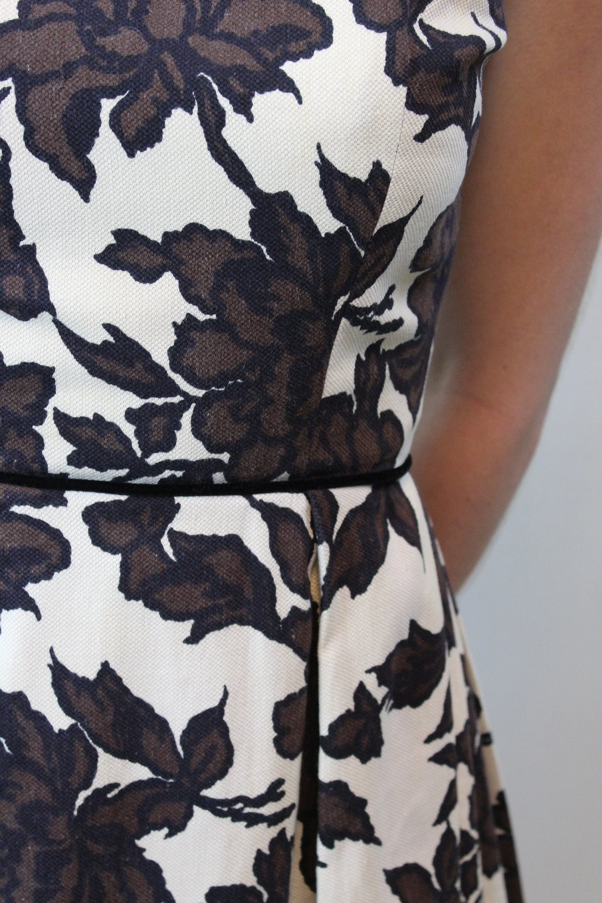 1950s I MAGNIN cotton pique dress xs | new spring summer