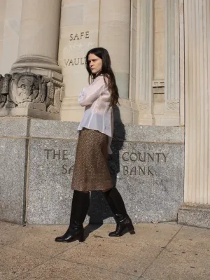 60s Tweed Wool Skirt