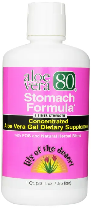 Aloe 80 Organics Fórmula de estómago, 32 onzas