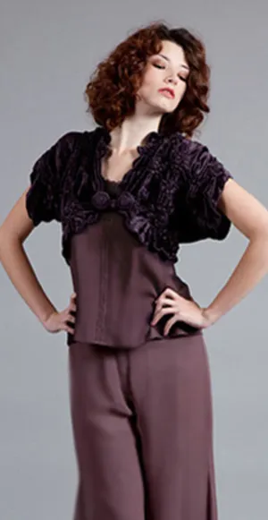 Amethyst Mosscrepe Camisole by Nataya - SOLD OUT