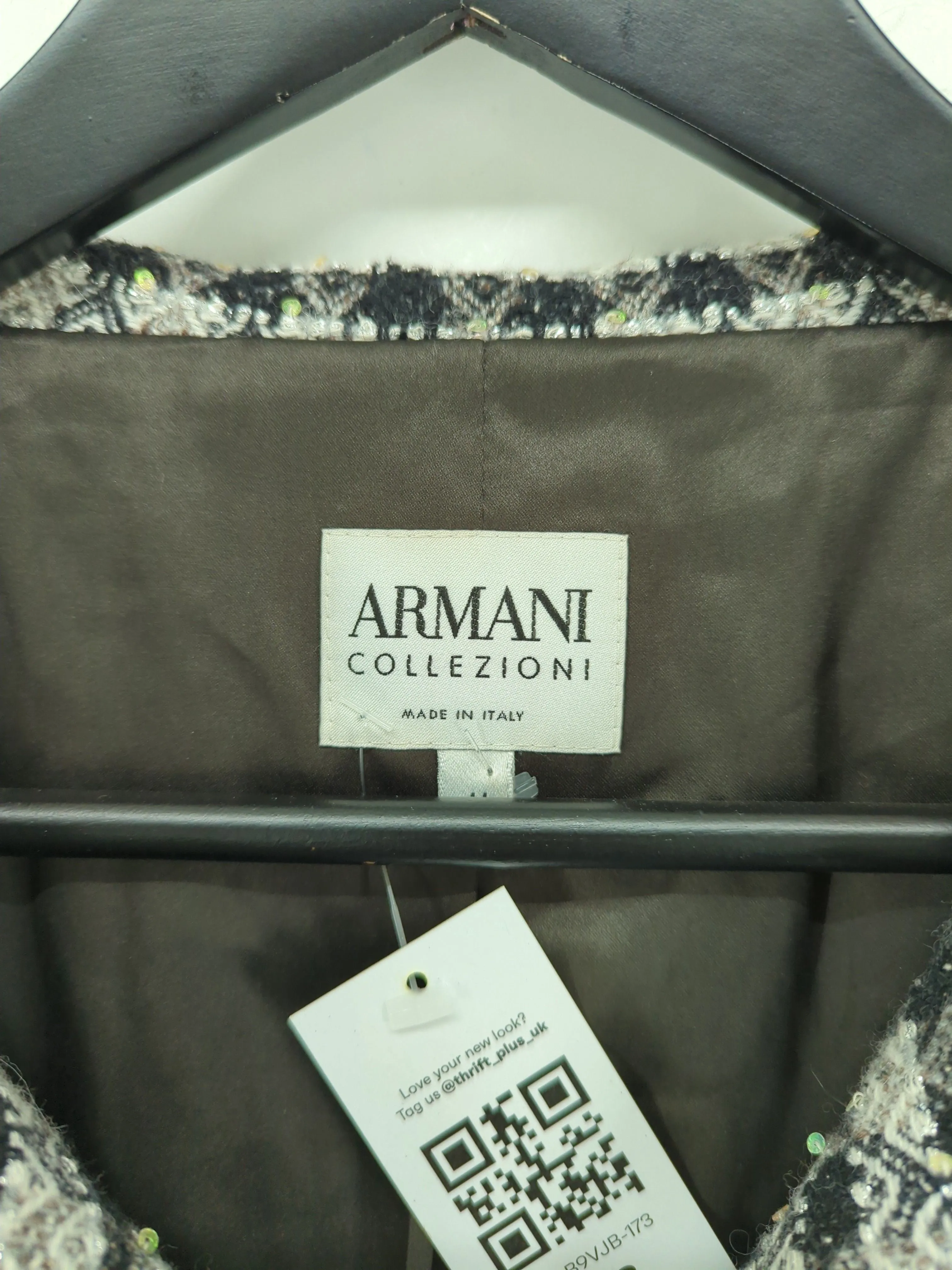 Armani Collezioni Women's Blazer UK 16 Black