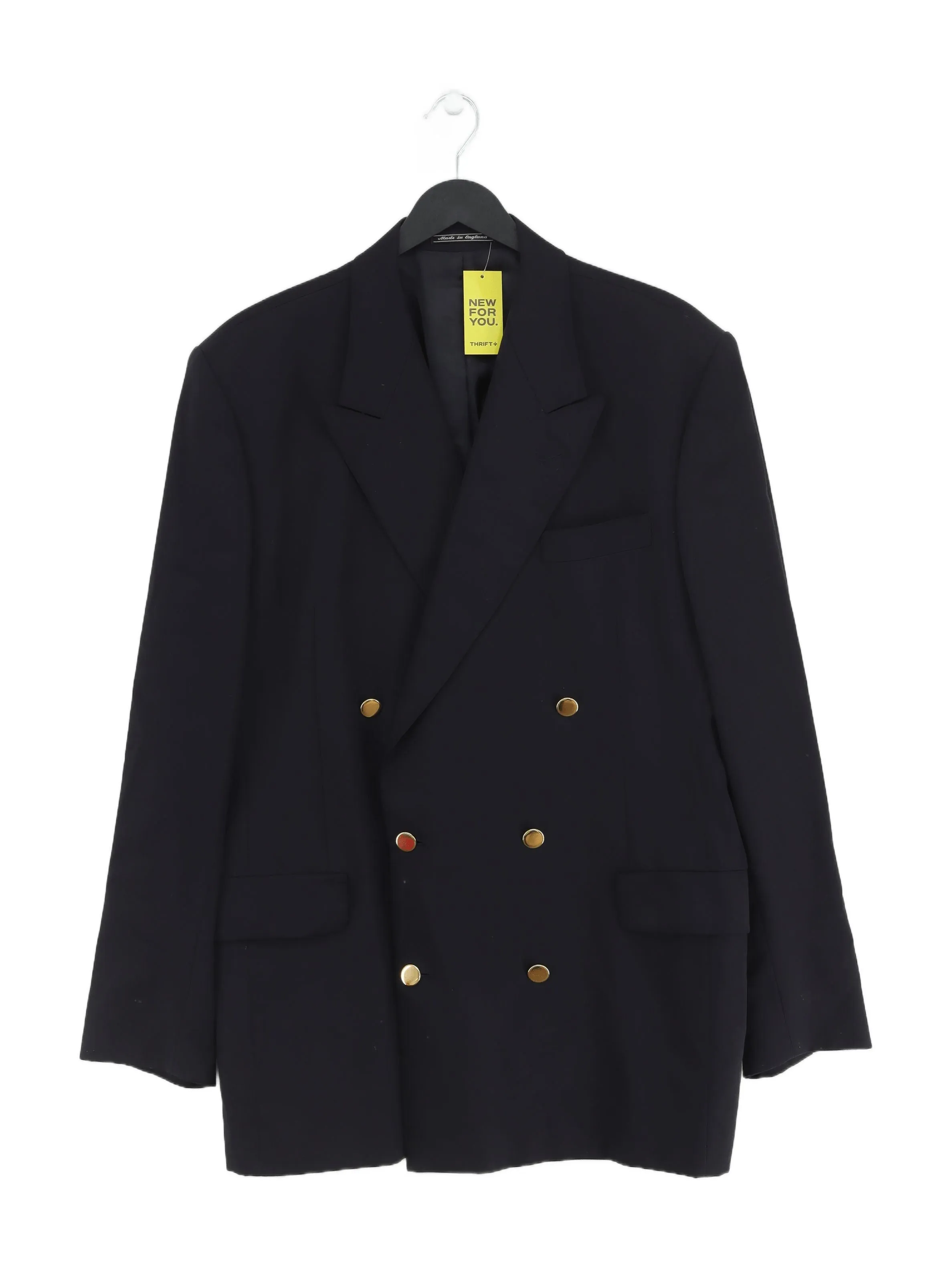 Austin Reed Men's Blazer Chest: 42 in Black Wool with Viscose