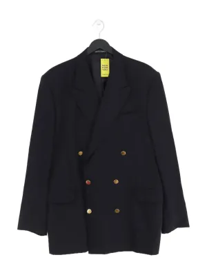 Austin Reed Men's Blazer Chest: 42 in Black Wool with Viscose