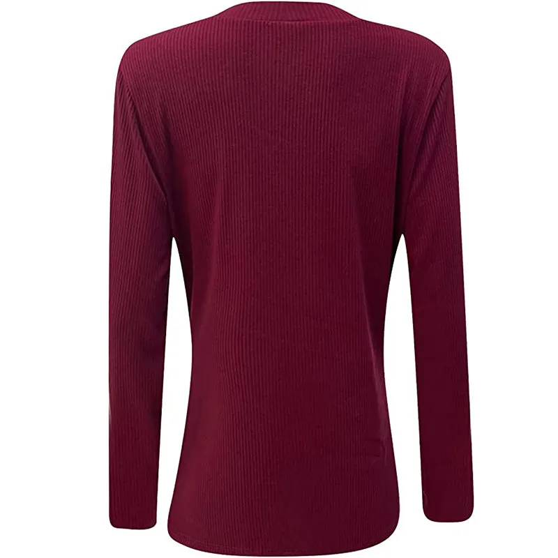 Autumn Winter Women Solid Color Long Sleeve Loose Knitted Sweater Coats