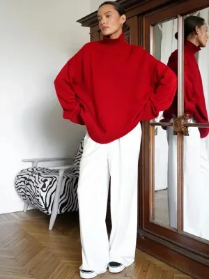 Baggy Sweaters Turtleneck
