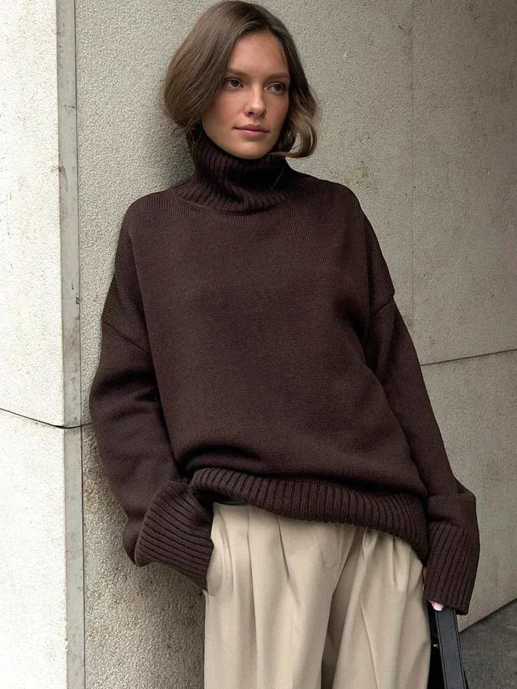 Baggy Sweaters Turtleneck