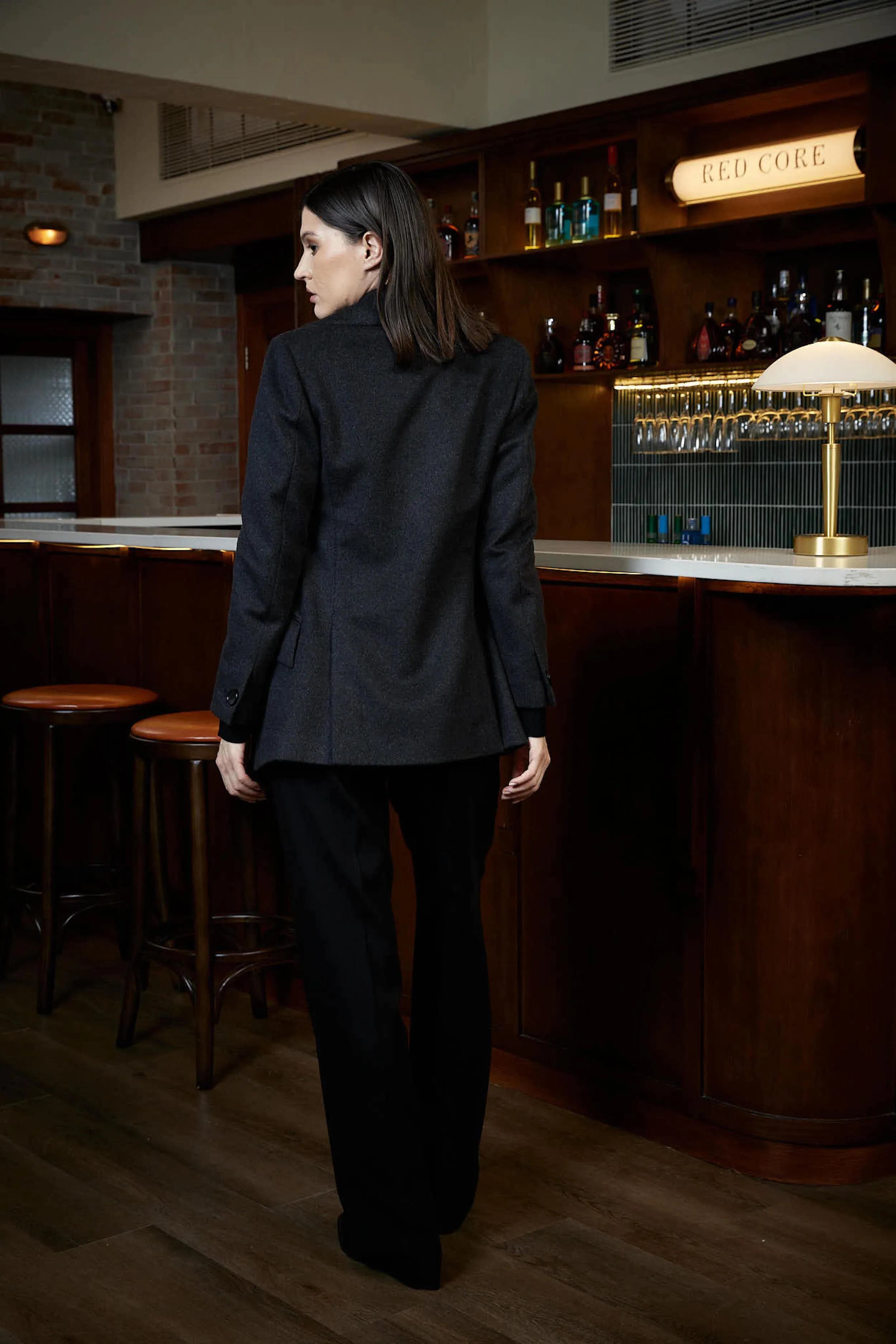 Barcelos Coat - Peacoat in wool/cashmere blend
