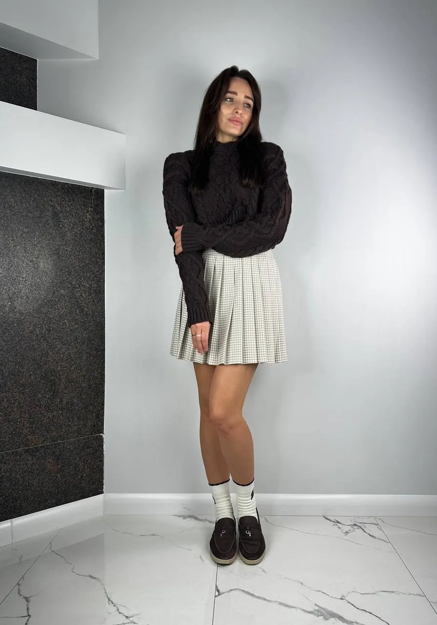 Beigie suits Set Shirt   Skirt