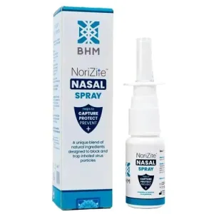 BHM NoriZite Nasal Spray – New Long-lasting Natural Barrier Designed to Help for Virus Protection, Cold & Flu Blocker, Allergy & Hayfever Prevention | Scientifically Proven 6  Hrs Protection (20ml)