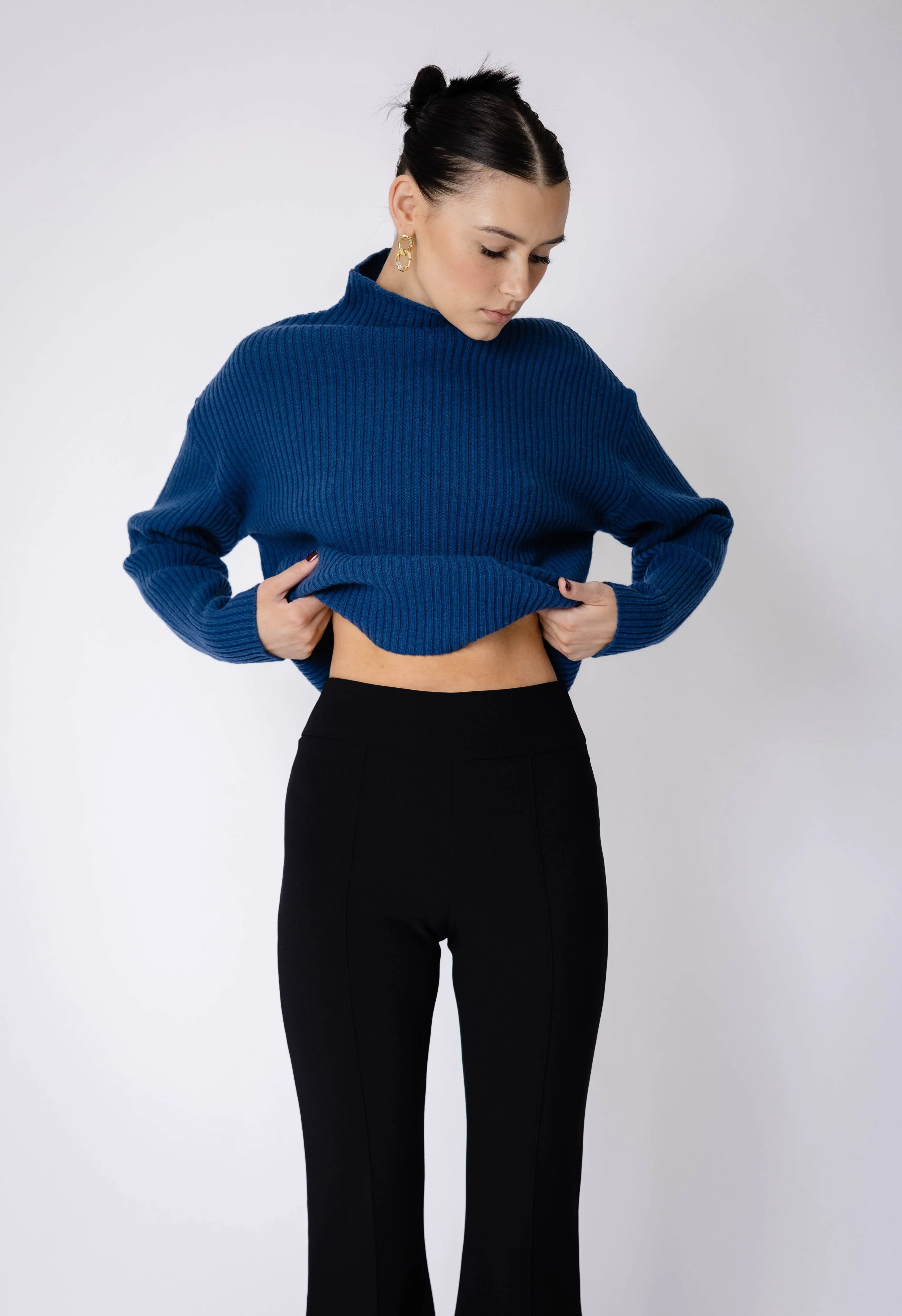 Black Spandex Flare Pant