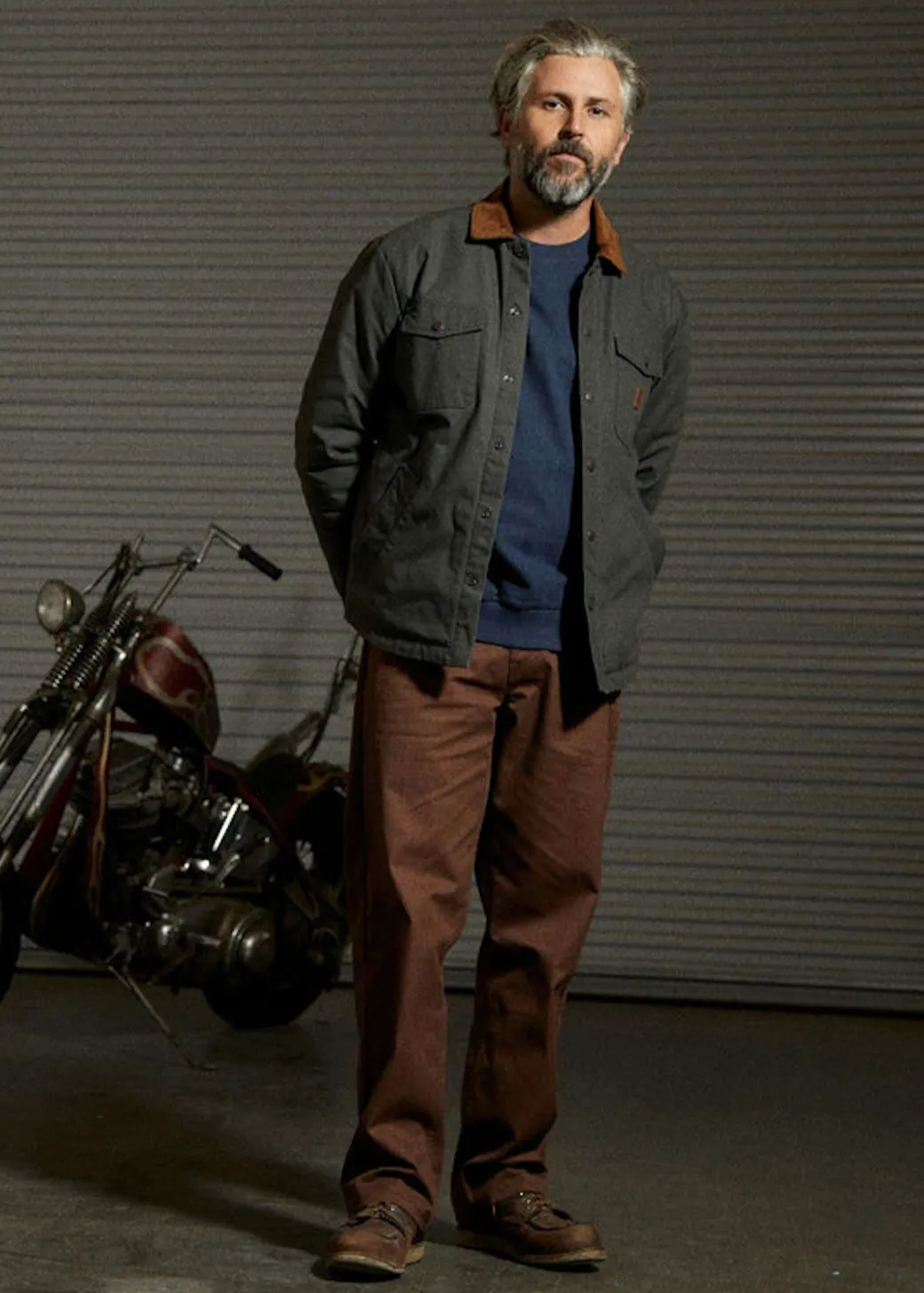 BRIXTON Builders Durham Jacket - Washed Black