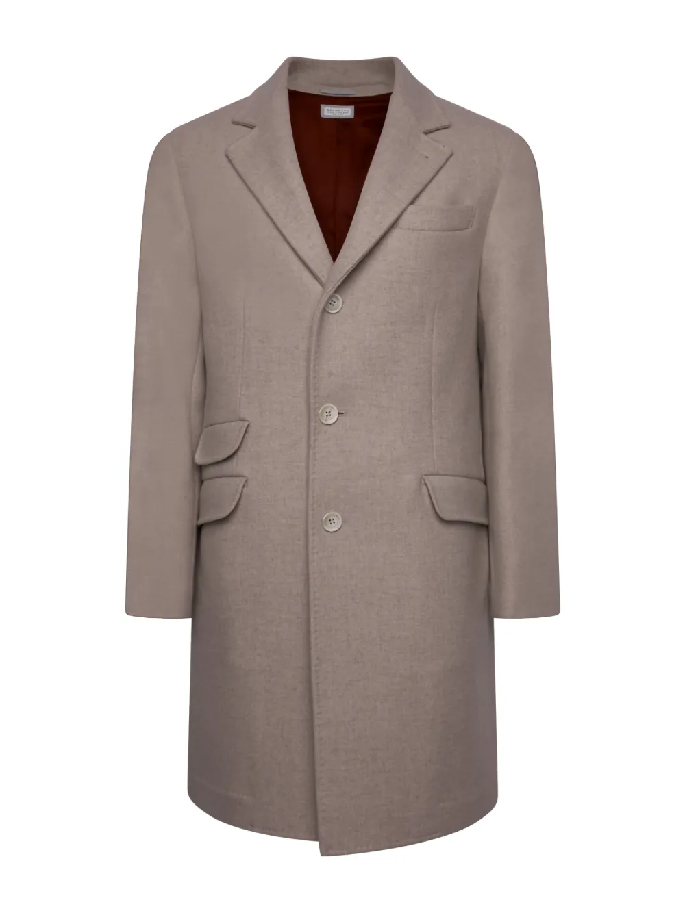 Brunello Cucinelli Wool-Blend Overcoat Beige