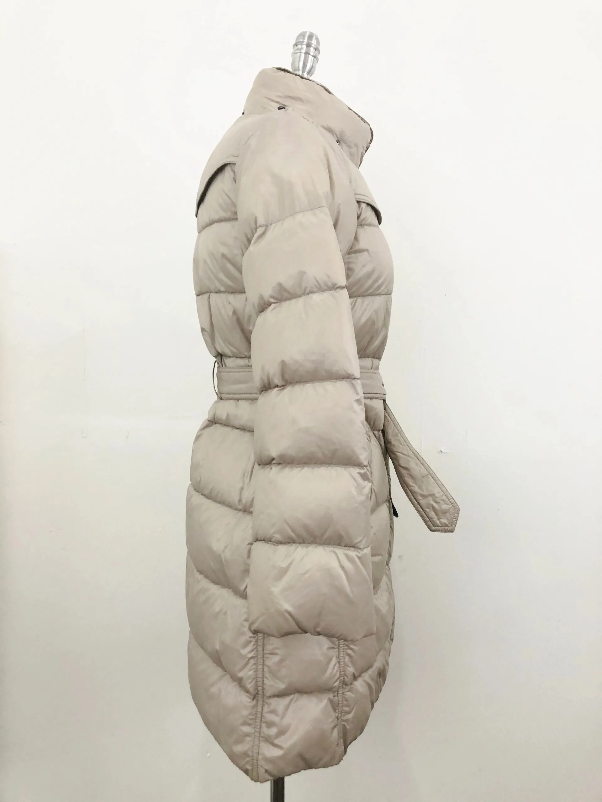 Burberry London Belted Puffer Coat Size S