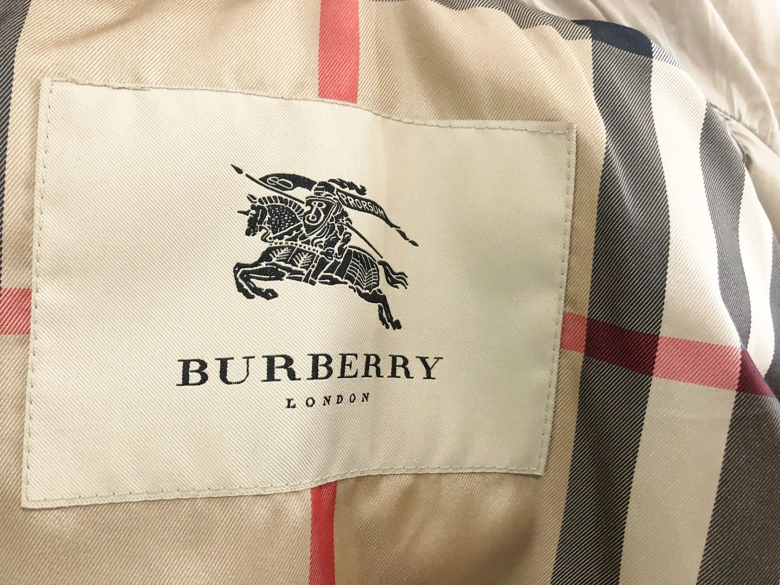 Burberry London Belted Puffer Coat Size S