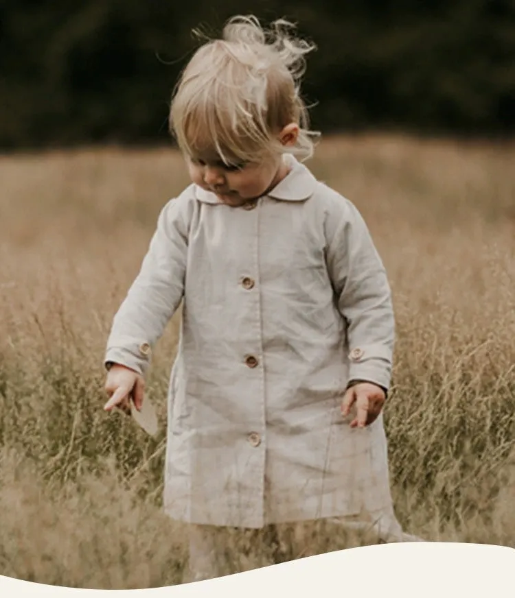 Button-Down Coat with Classic Collar