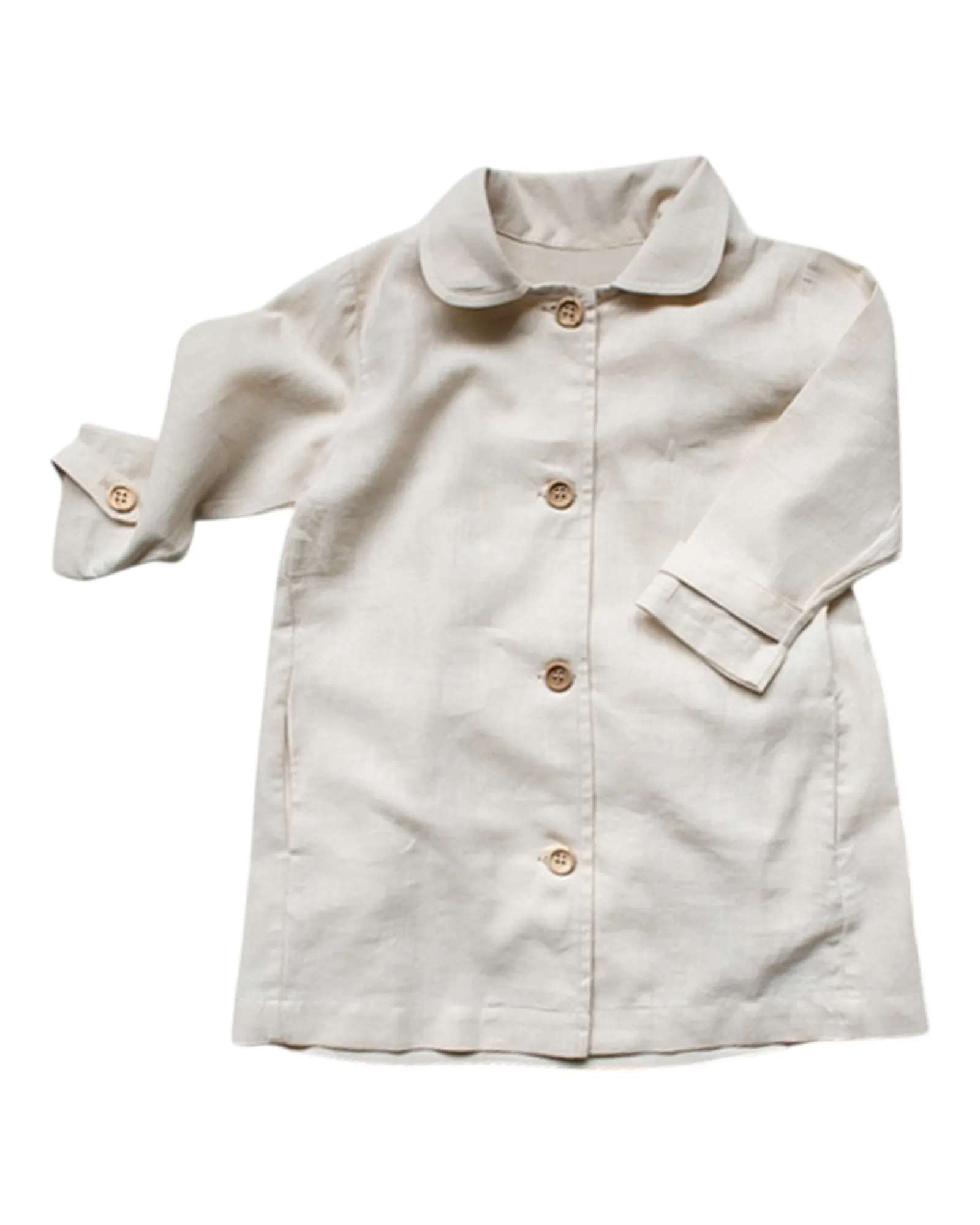 Button-Down Coat with Classic Collar