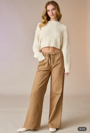 Camel Wide Leg Pants
