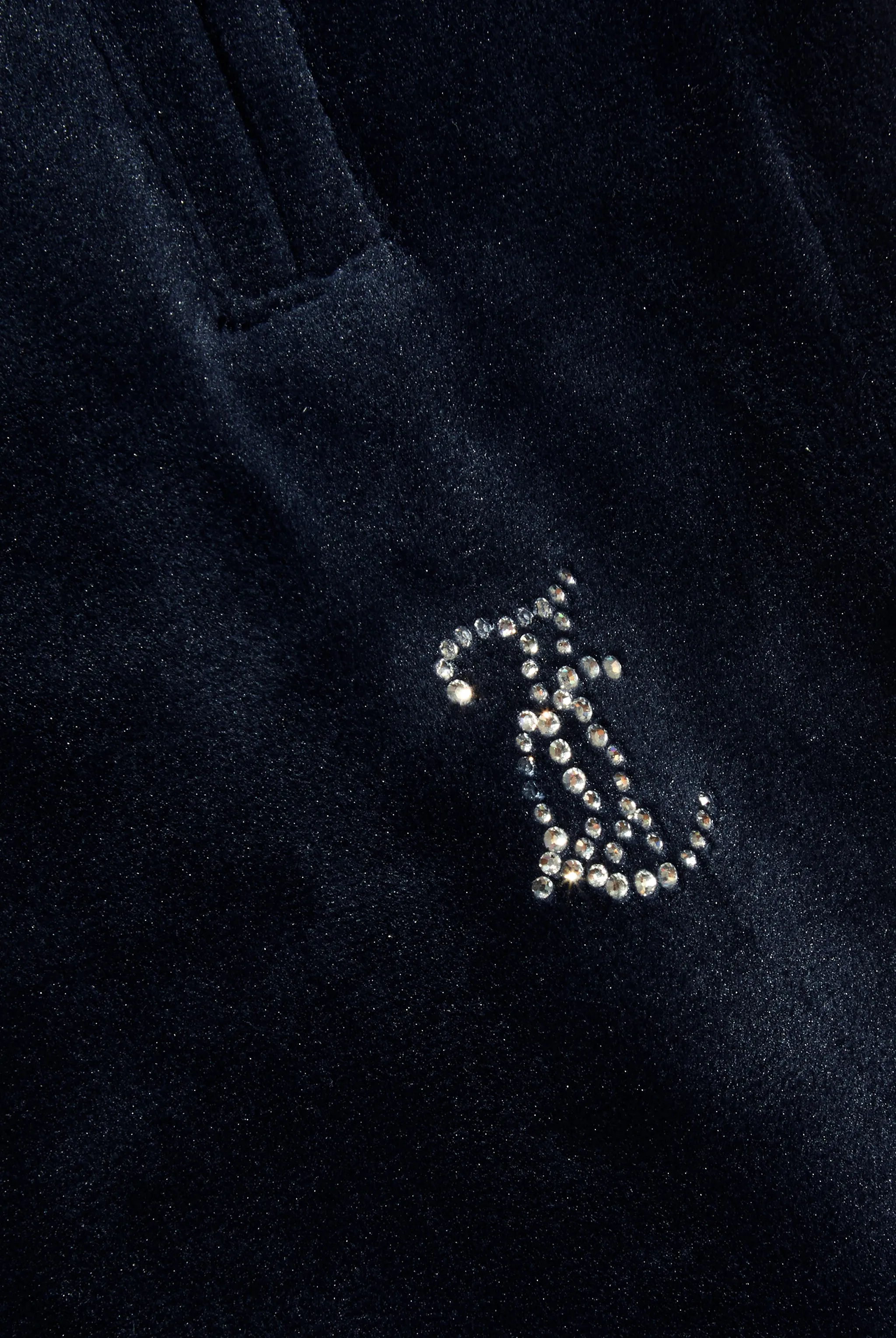 'CAPRICORN' NIGHT SKY VELOUR DIAMANTÉ TRACKSUIT BOTTOM