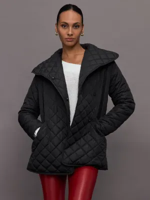 Carbon38 | Quilted Coat | Black