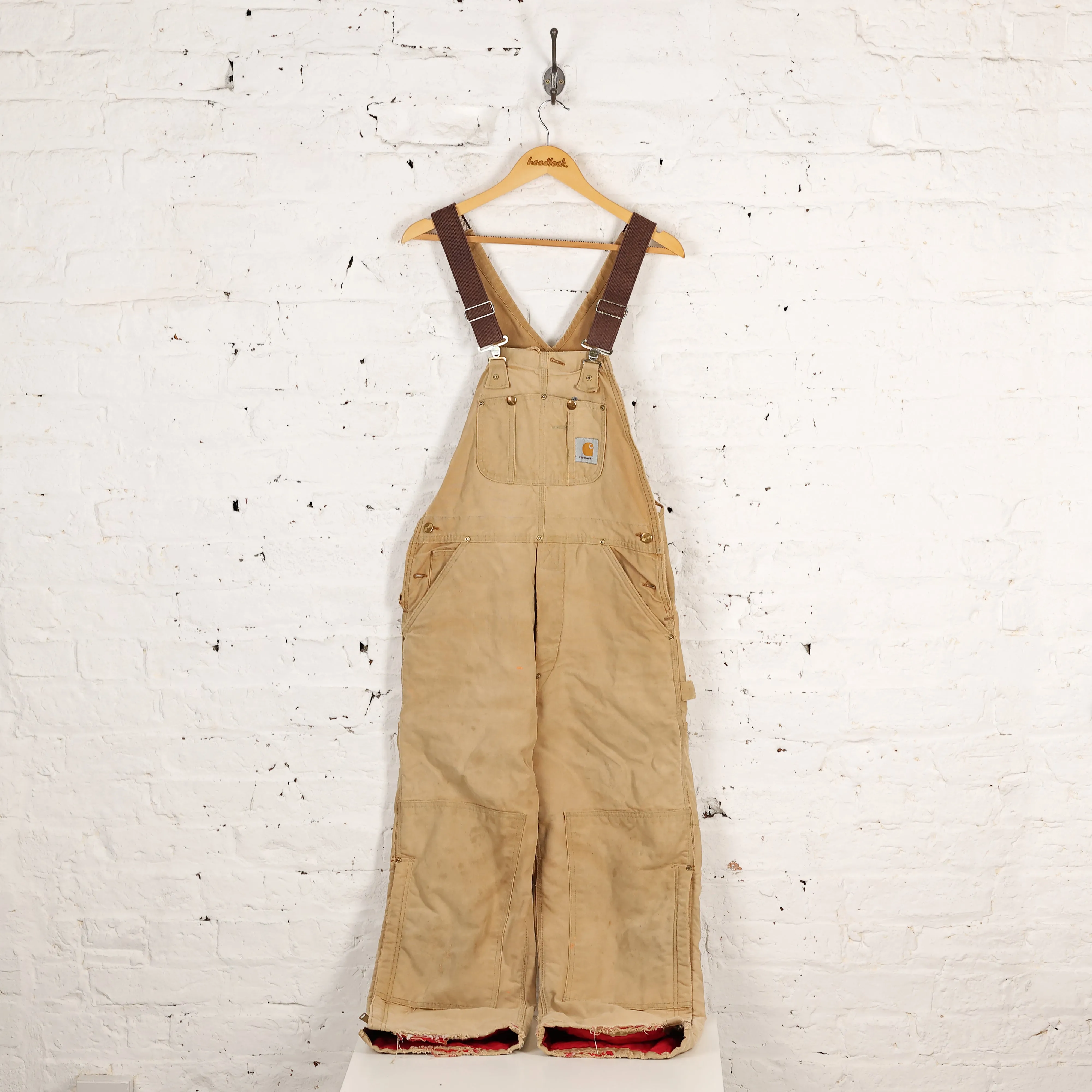 Carhartt Double Knee Work Dungarees - Beige - M