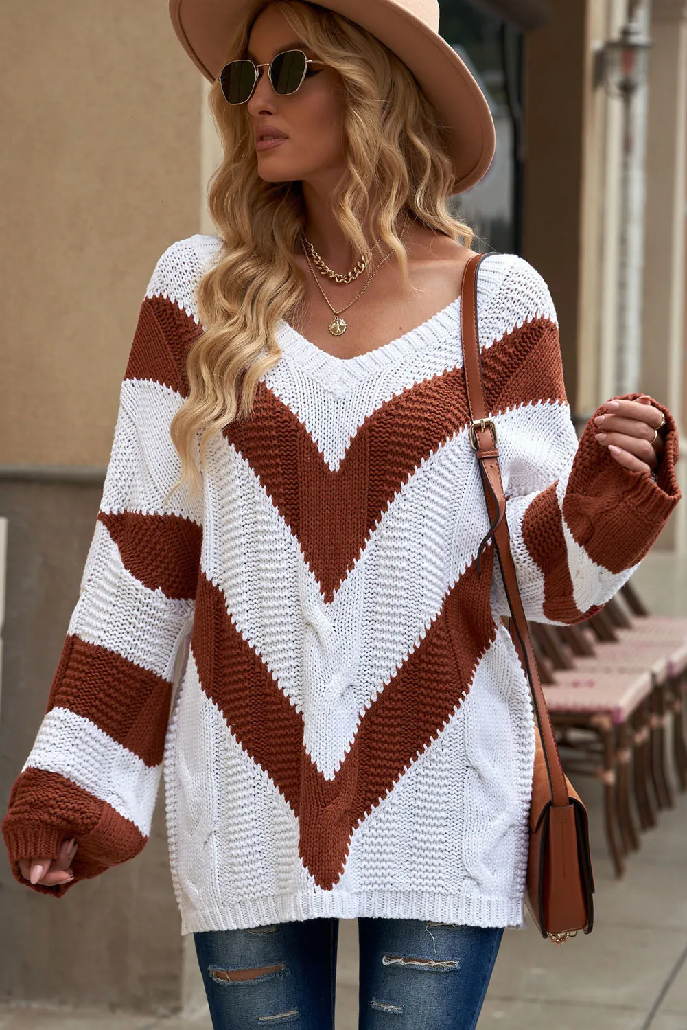 Chevron Tunic Sweater