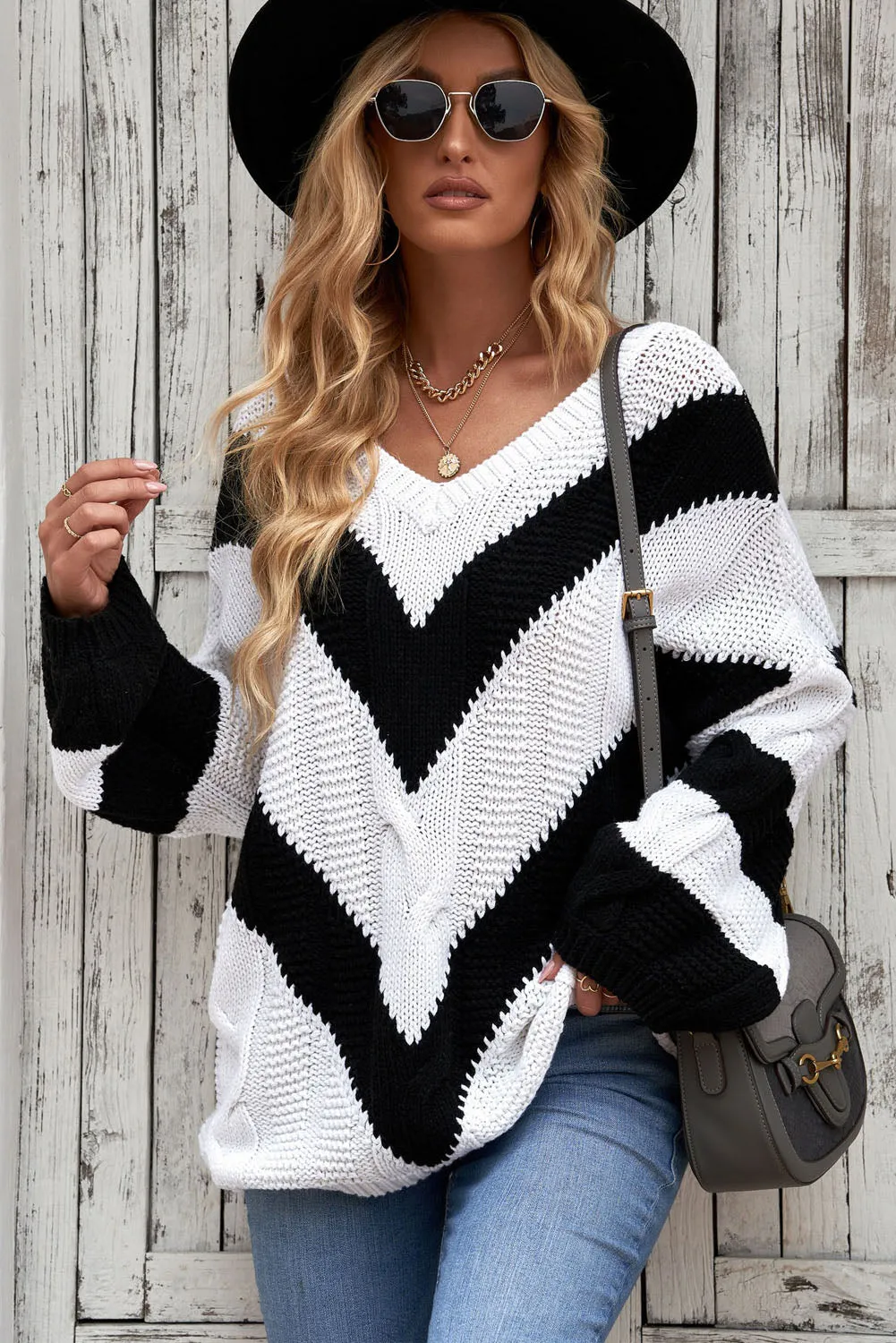 Chevron Tunic Sweater