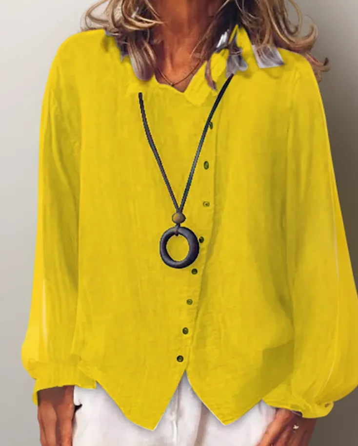 Claudia® | Long sleeve shirt with buttons