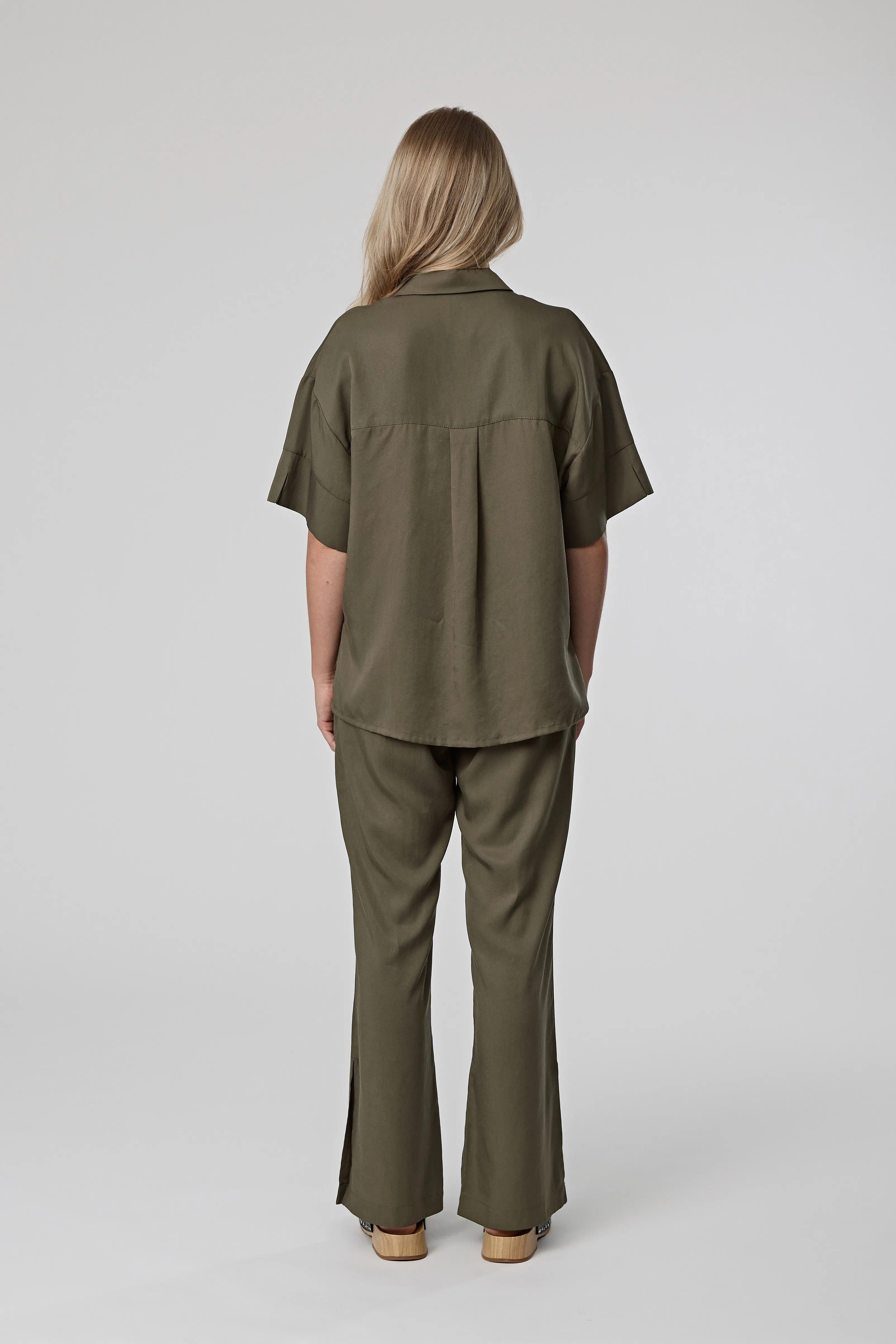 Coast Wide Leg Pant - Olive