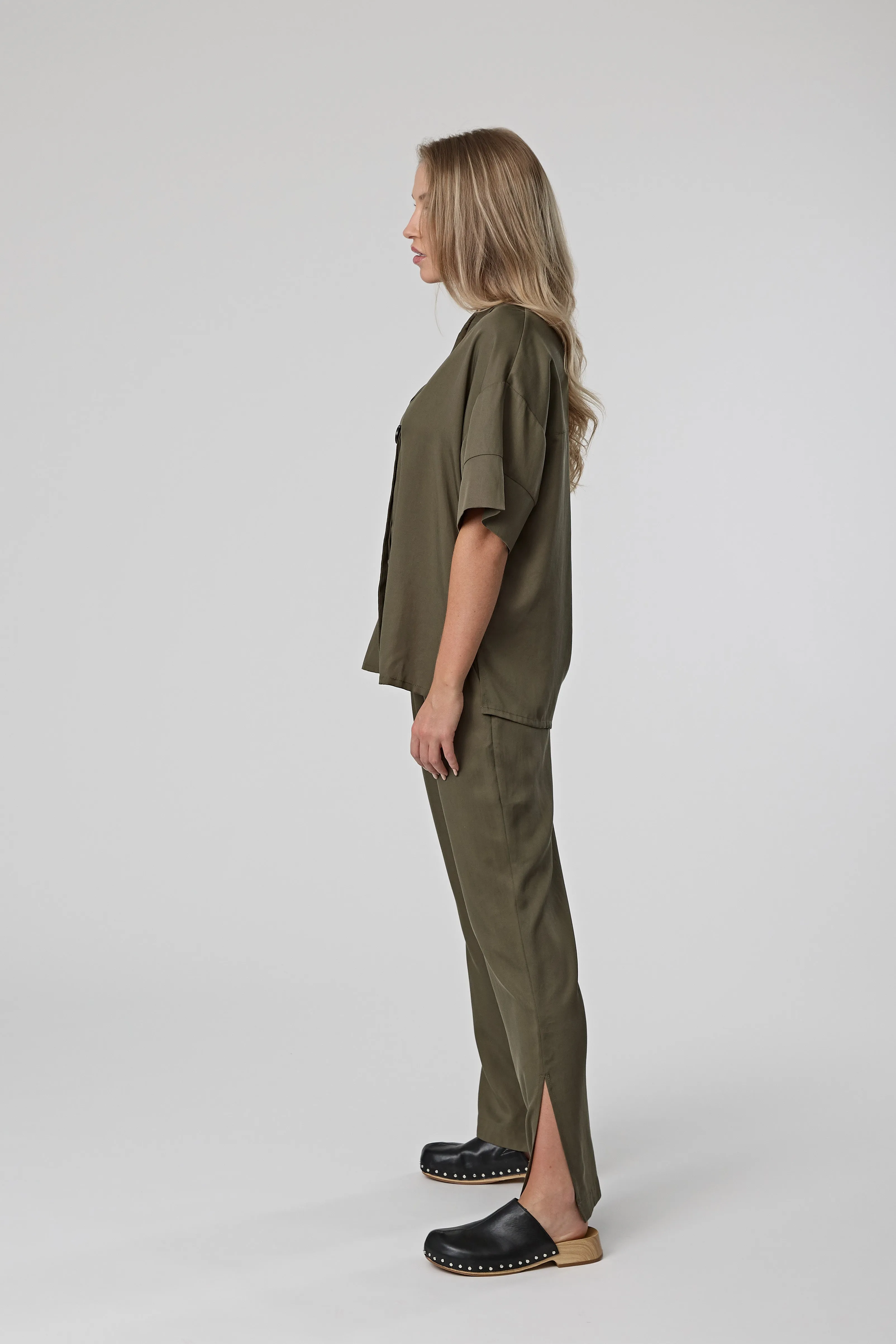 Coast Wide Leg Pant - Olive