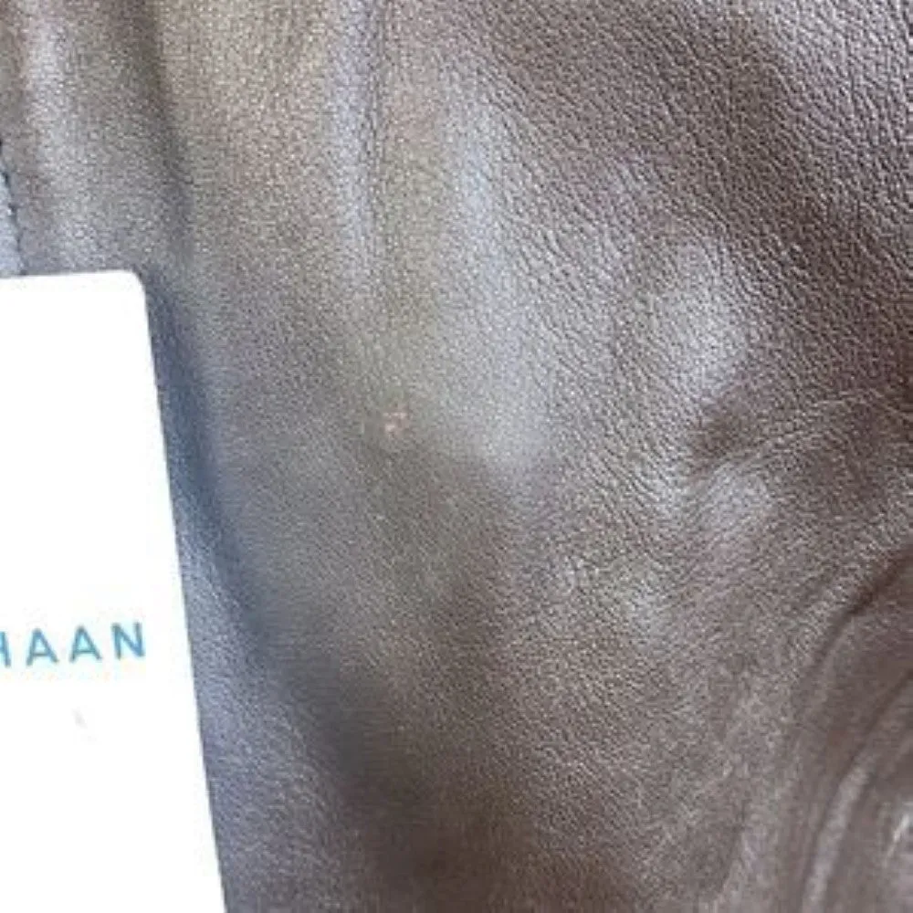 Cole Haan Brown Smooth Leather Jacket-Small