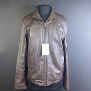 Cole Haan Brown Smooth Leather Jacket-Small