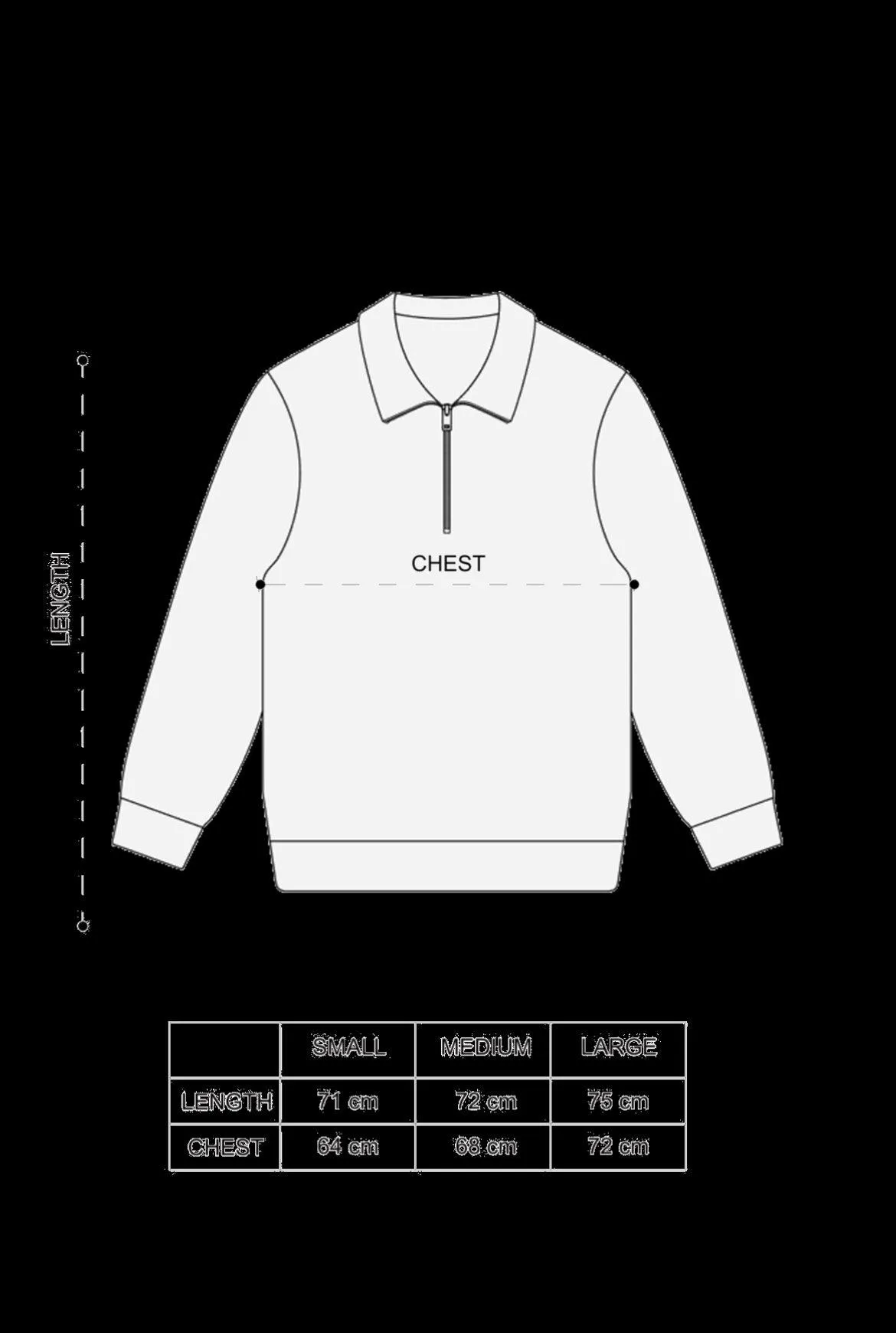 COLLARED SWEATER - BLACK