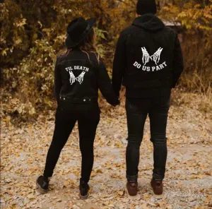 Couples Valentines day Matching jeans Jackets
