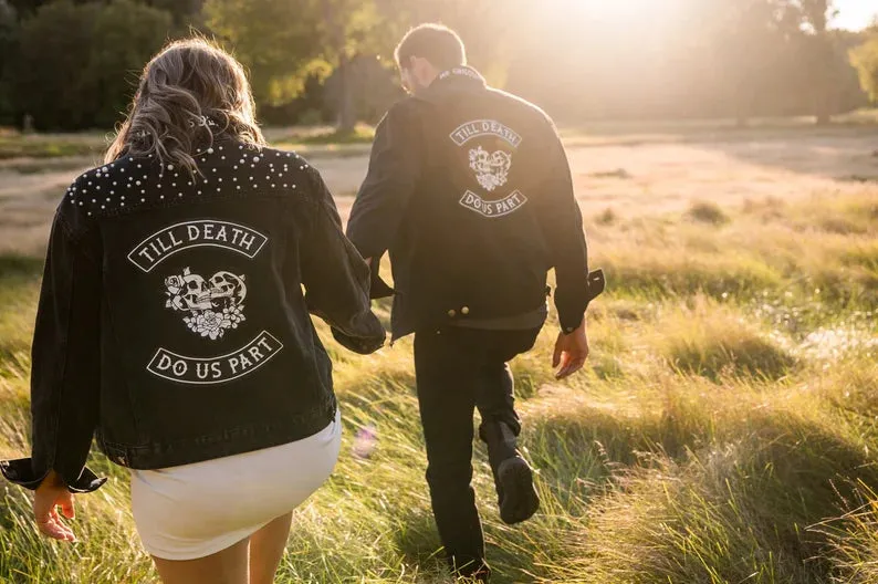 Couples Valentines day Matching jeans Jackets
