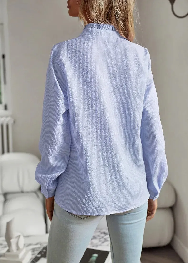 Darcy® | Ruffle long sleeve shirt