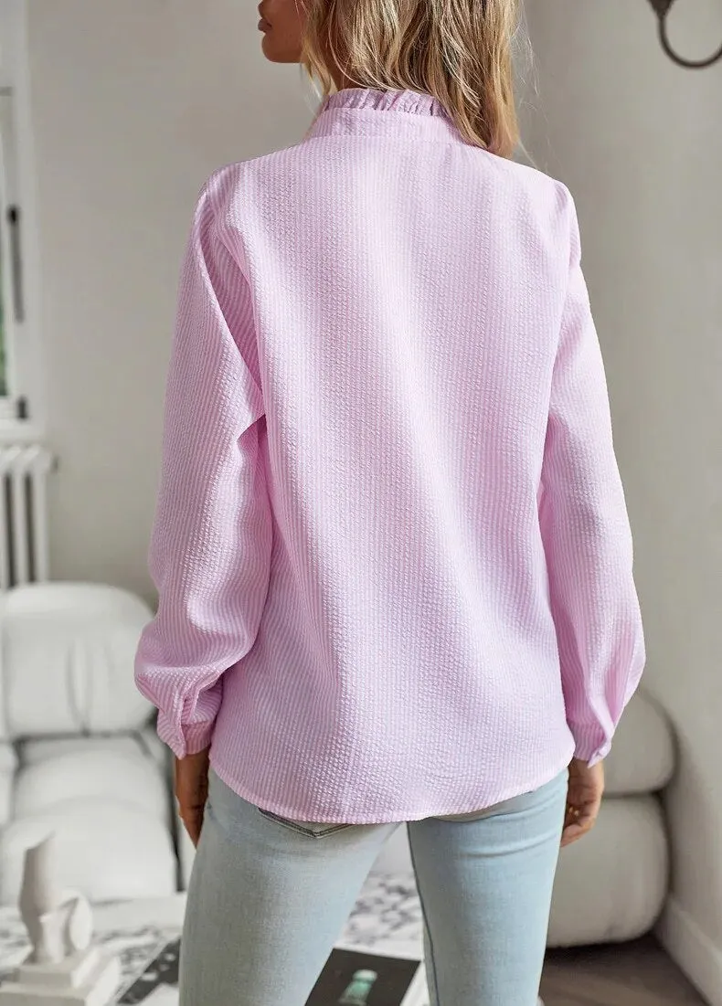Darcy® | Ruffle long sleeve shirt