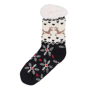 Dasher and Dancer Sherpa Lined Socks