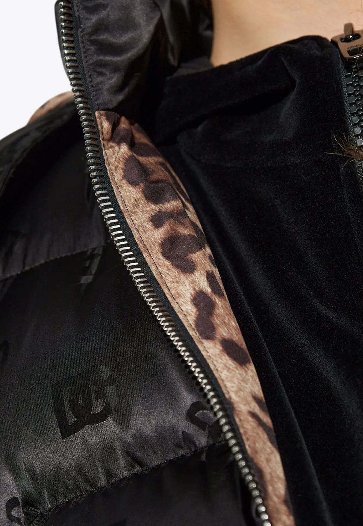 DG Logo Jacquard Down Jacket