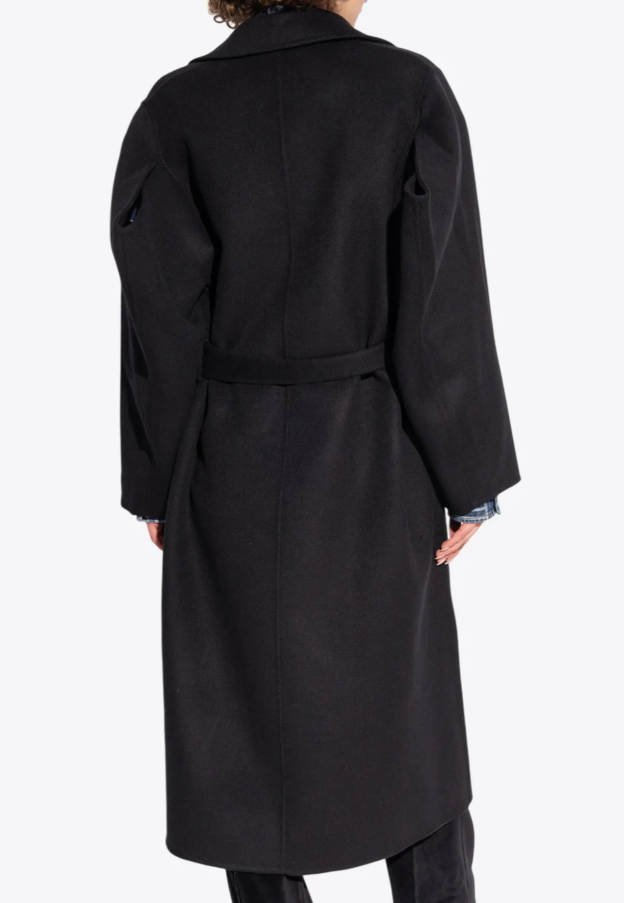 Double-Breasted Belted Coat