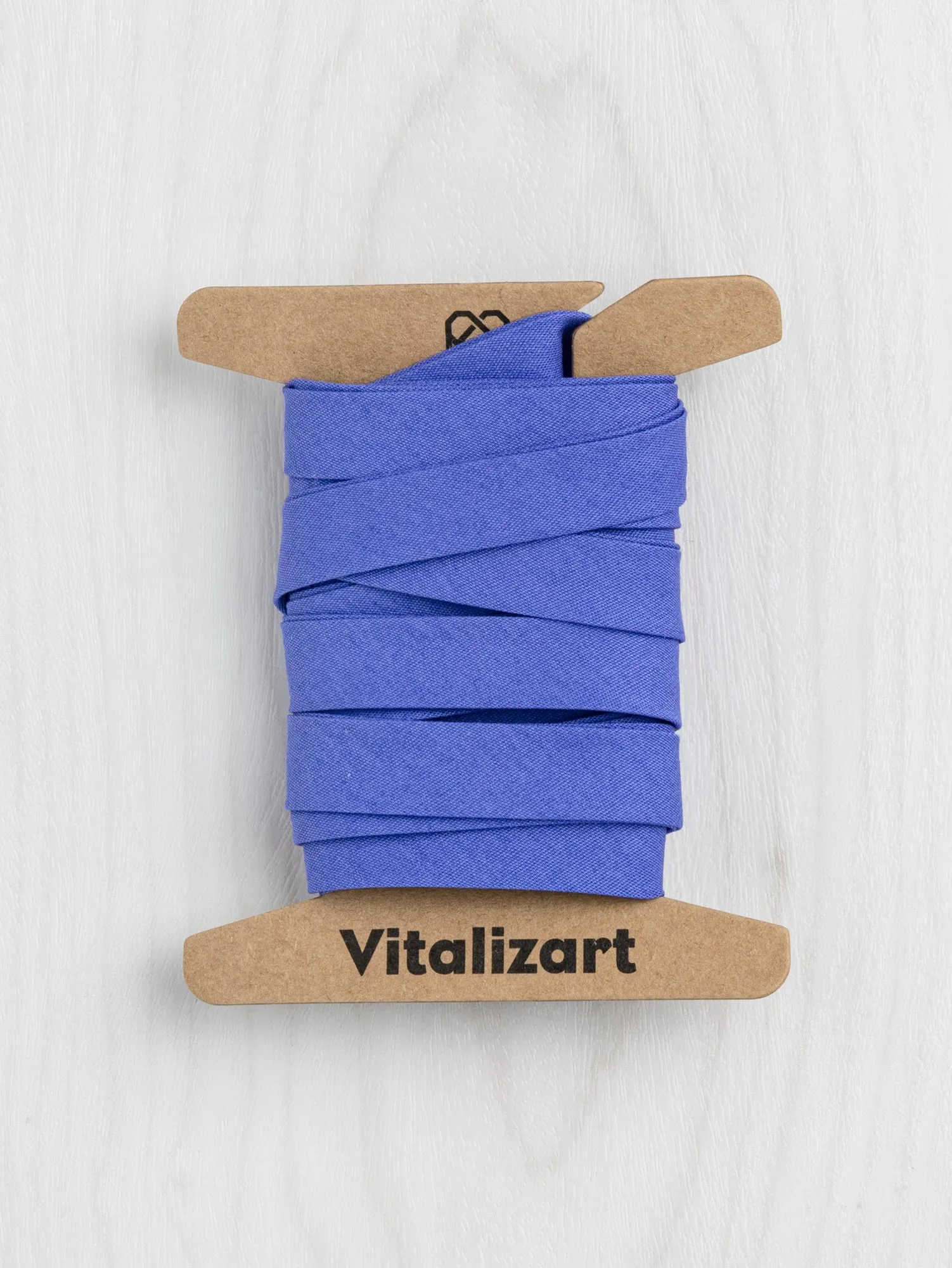 Double-Fold Cotton Poplin Bias Tape - 13 mm (1/2") wide - Cerulean Blue