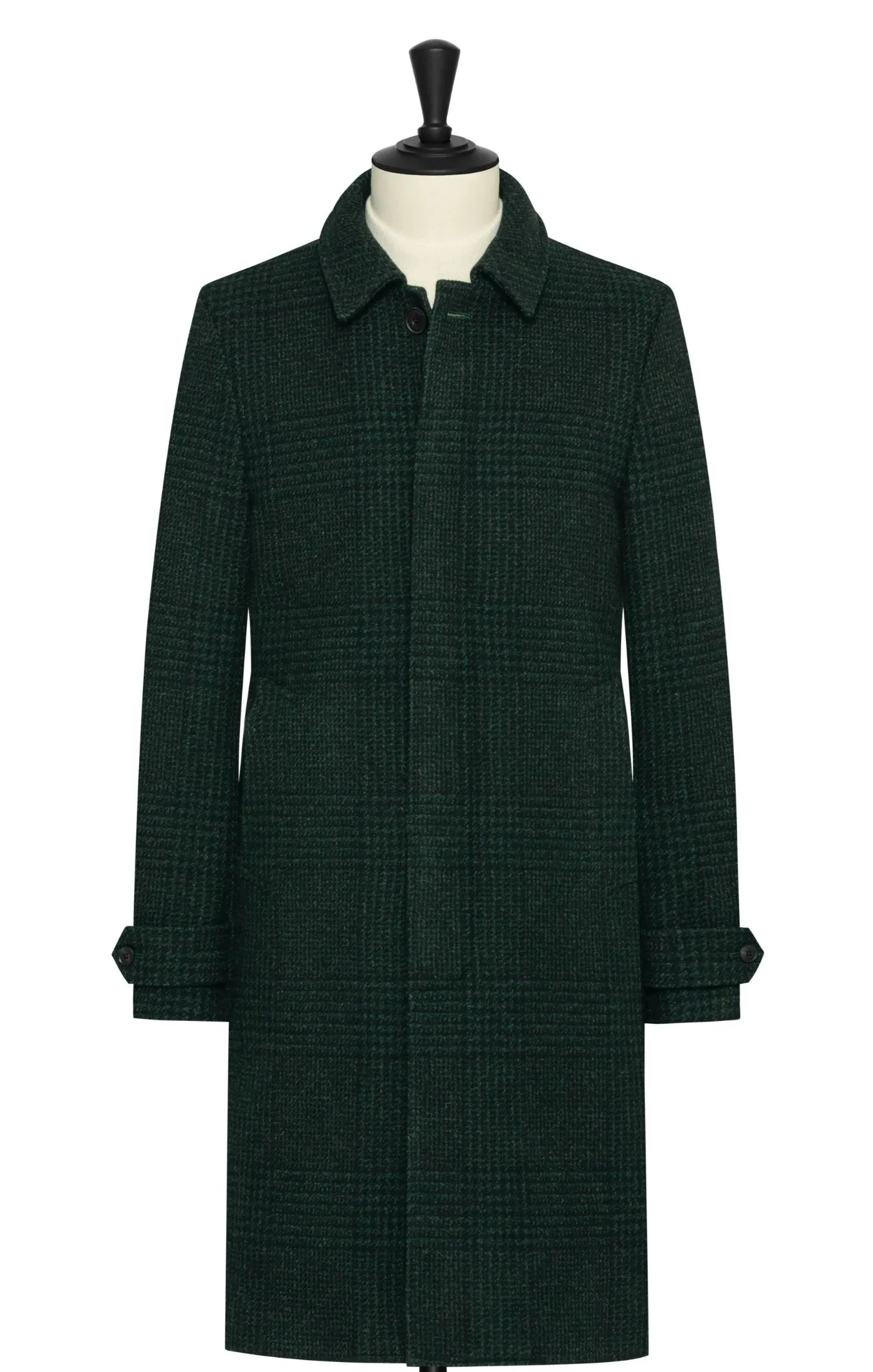 Drago Forest Green Wool & Cashmere with Black Glencheck