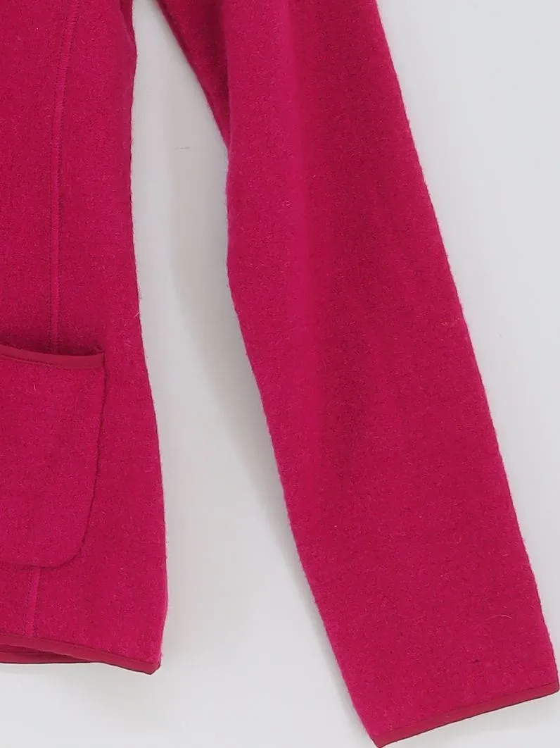 East Women's Blazer UK 10 Pink 100% Wool