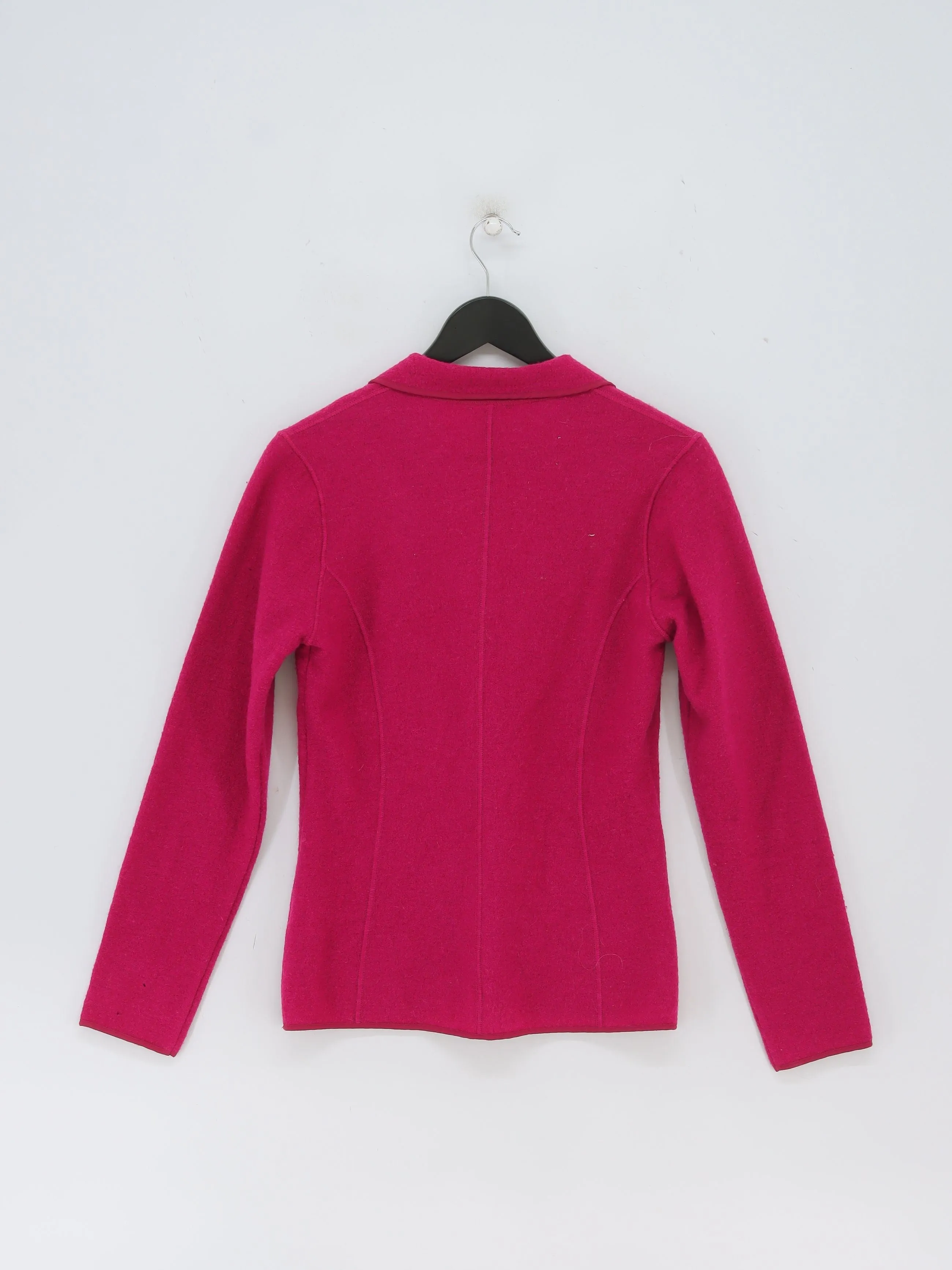 East Women's Blazer UK 10 Pink 100% Wool