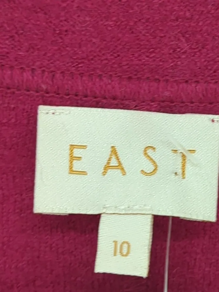 East Women's Blazer UK 10 Pink 100% Wool
