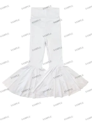 EDITABLE MockUp - Bell Bottoms W/ Leg Panels - Wide Ribbed