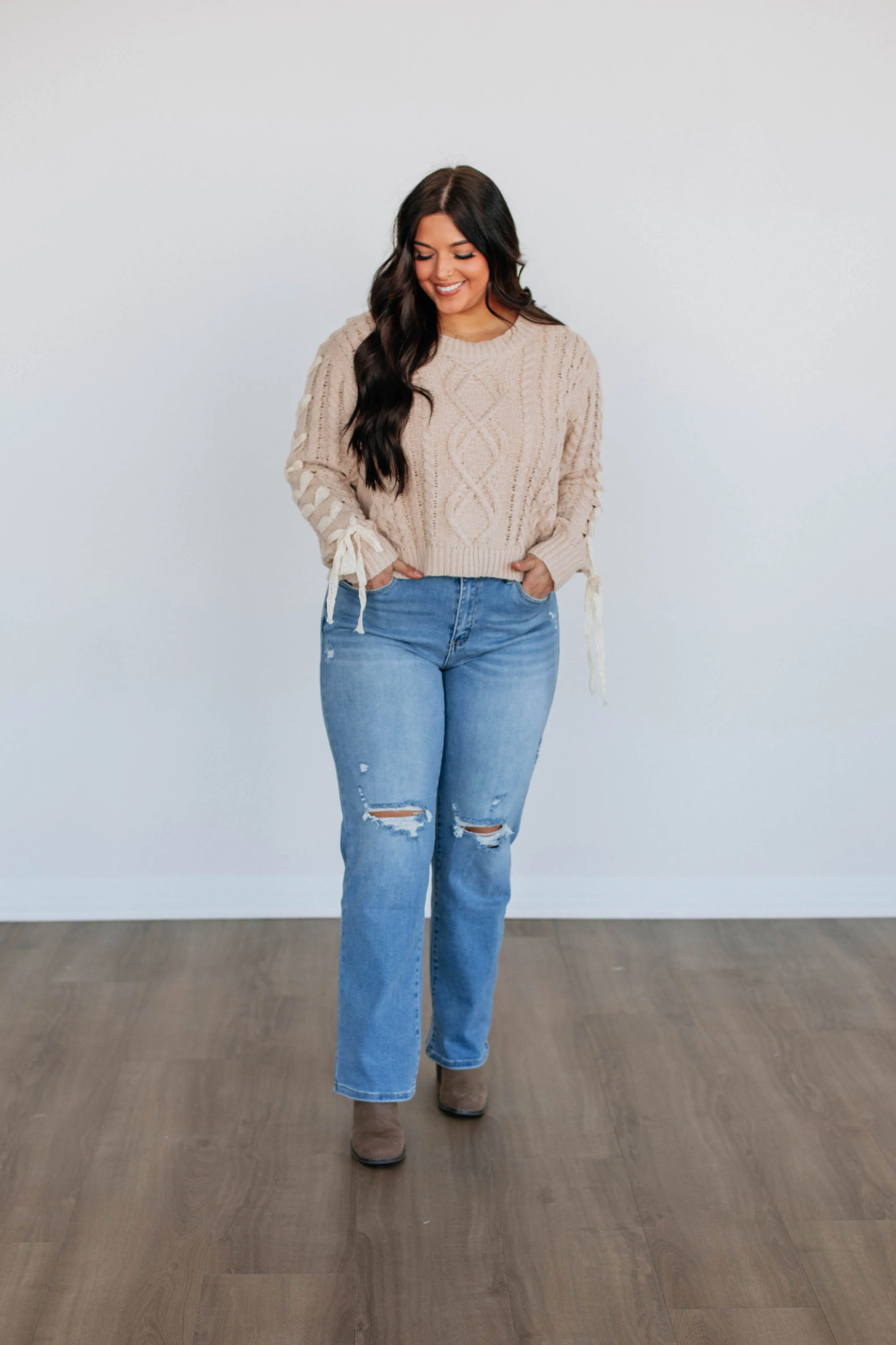 Edith Cable Knit Sweater
