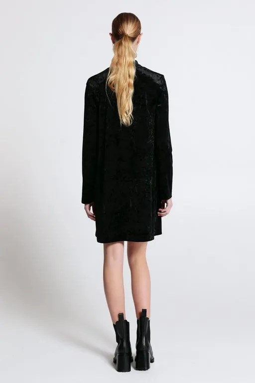 Electric Velvet Dress Black