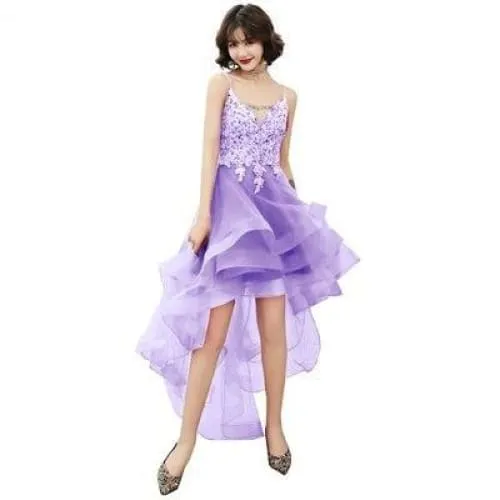 Elegant V-Neck Beads Long Evening Dresses Party Tulle Prom Gowns